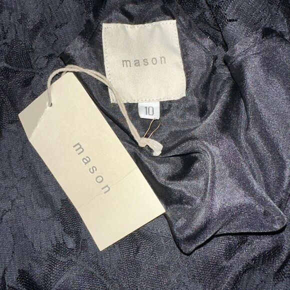 MASON by Michelle Mason Blk‎ Fairy Grunge Lace Sheer Gothic Floral Punk dress 10 - Picture 7 of 10